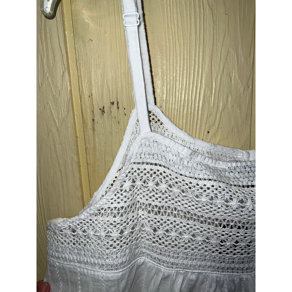 Crochet Swing Cami TORRID Tank Top White Essential 100% Cotton Sizes 1X 2X NEW - Picture 12 of 15